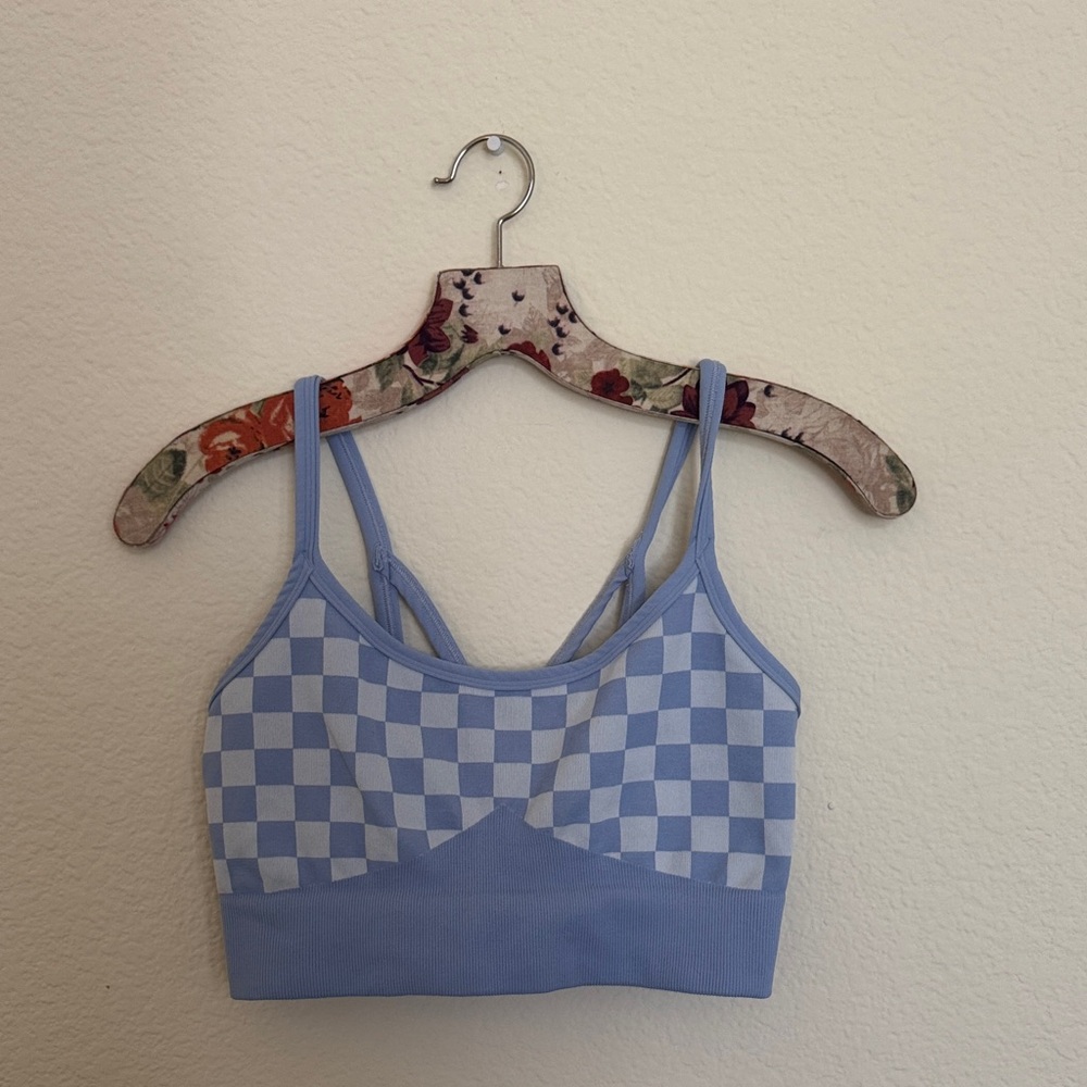 Checkered nursing bralette